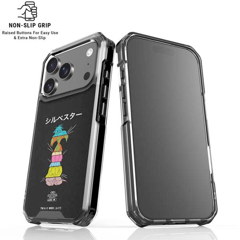 Looney Tunes Sylvester the Cat Sliced Juxtapose iPhone 18 Pro Clear Case