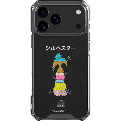 Looney Tunes Sylvester the Cat Sliced Juxtapose iPhone 18 Pro Max Clear Case