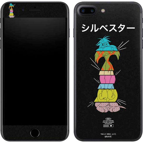 Looney Tunes Sylvester the Cat Sliced Juxtapose iPhone 7 Plus Skin