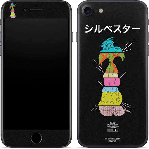 Looney Tunes Sylvester the Cat Sliced Juxtapose iPhone 7 Skin