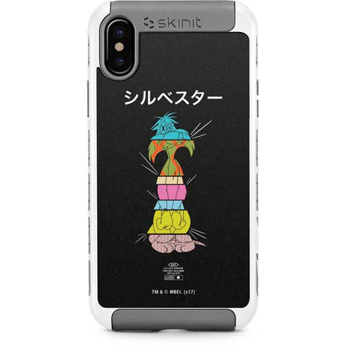 Looney Tunes Sylvester the Cat Sliced Juxtapose iPhone Cases