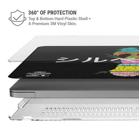 Looney Tunes Sylvester the Cat Sliced Juxtapose MacBook Pro 14in (2021-24) Case plus Skin
