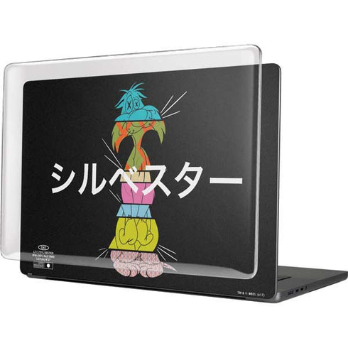 Looney Tunes Sylvester the Cat Sliced Juxtapose MacBook Cases