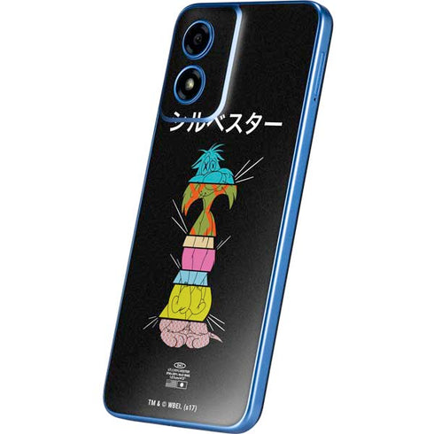 Looney Tunes Sylvester the Cat Sliced Juxtapose Moto G Play 4G (2024) Skin