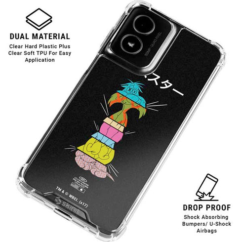 Looney Tunes Sylvester the Cat Sliced Juxtapose Moto G Power 5G (2024) Clear Case
