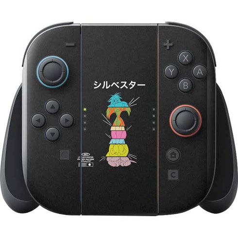 Looney Tunes Sylvester the Cat Sliced Juxtapose Nintendo Switch 2 (2025) with Joy-Con Skin