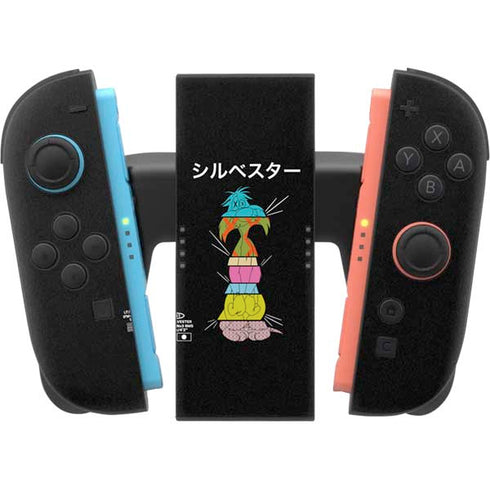 Looney Tunes Sylvester the Cat Sliced Juxtapose Nintendo Switch 2 (2025) Joy-Con Controller Skin