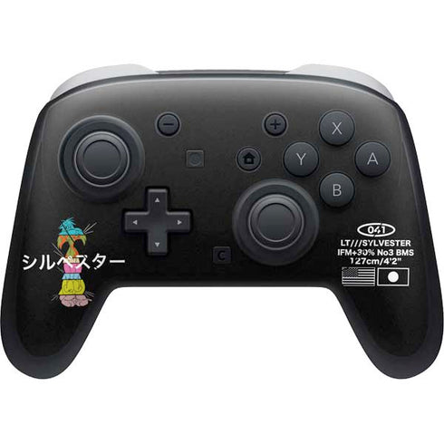 Looney Tunes Sylvester the Cat Sliced Juxtapose Nintendo Switch 2 (2025) Pro Controller Skin