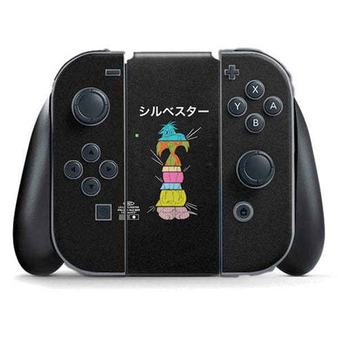 Looney Tunes Sylvester the Cat Sliced Juxtapose Nintendo Switch (2017-2021) Joy-Con Controller Skin