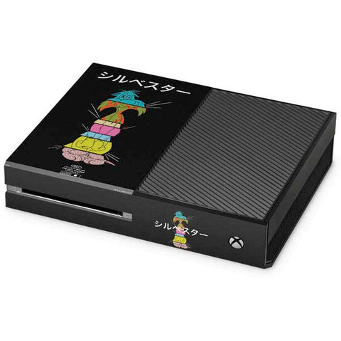 Looney Tunes Sylvester the Cat Sliced Juxtapose Xbox One Console Skin