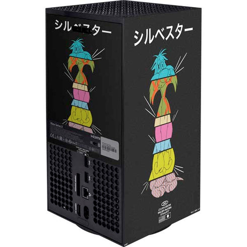 Looney Tunes Sylvester the Cat Sliced Juxtapose XBox Series X Digital Edition Bundle Skin