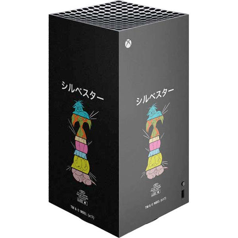 Looney Tunes Sylvester the Cat Sliced Juxtapose XBox Series X Digital Edition Console Skin