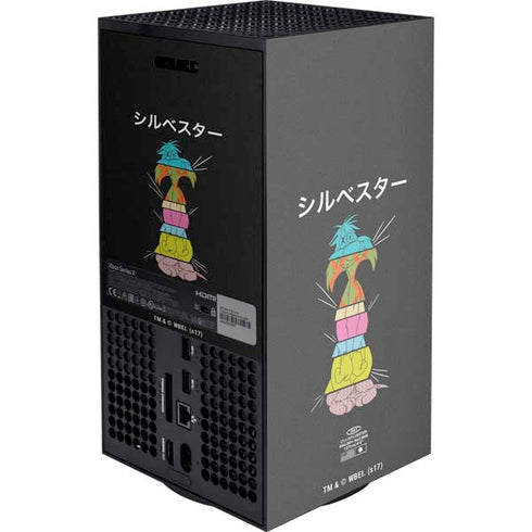 Looney Tunes Sylvester the Cat Sliced Juxtapose XBox Series X Digital Edition Console Skin