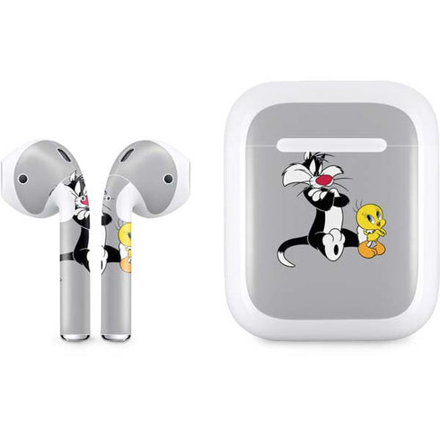 Looney Tunes Sylvester Tweety Bird Crossed Arms Apple AirPods Skin