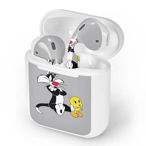 Looney Tunes Sylvester Tweety Bird Crossed Arms Apple AirPods Skin
