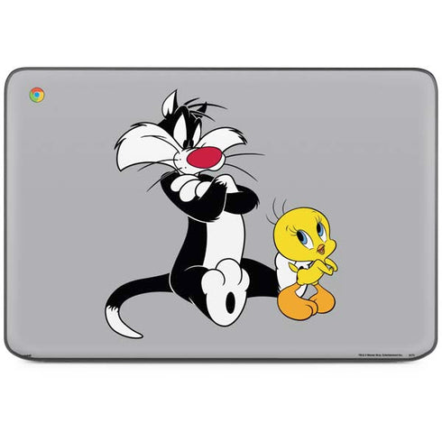 Looney Tunes Sylvester Tweety Bird Crossed Arms HP Chromebook Skin