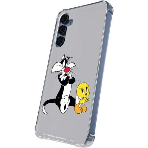 Looney Tunes Sylvester Tweety Bird Crossed Arms Galaxy A55 5G Clear Case