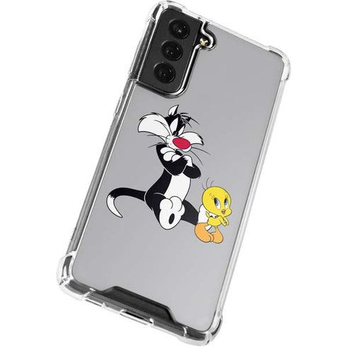 Looney Tunes Sylvester Tweety Bird Crossed Arms Galaxy S22 Plus Clear Case