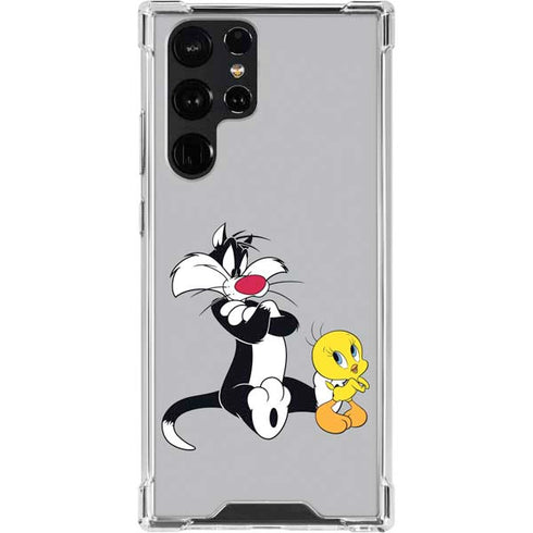 Looney Tunes Sylvester Tweety Bird Crossed Arms Galaxy S23 Ultra Clear Case