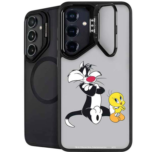 Looney Tunes Sylvester Tweety Bird Crossed Arms Galaxy S25 Kickstand Case