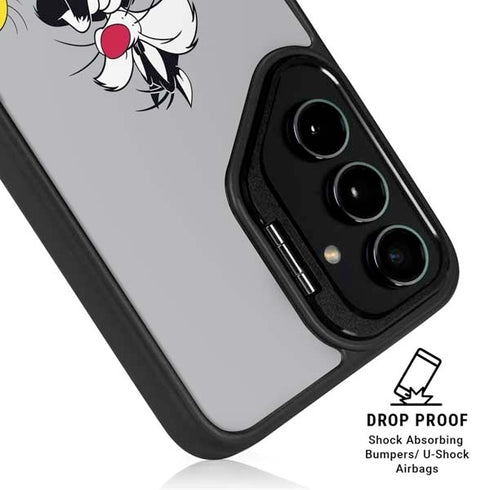 Looney Tunes Sylvester Tweety Bird Crossed Arms Galaxy S24 Plus Kickstand Case