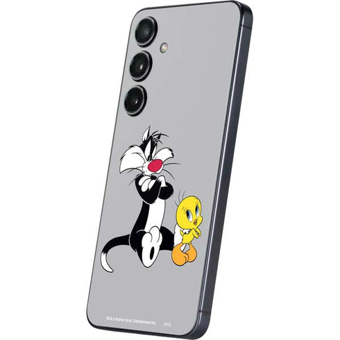 Looney Tunes Sylvester Tweety Bird Crossed Arms Galaxy S24 Plus Skin