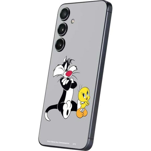 Looney Tunes Sylvester Tweety Bird Crossed Arms Galaxy S25 Skin