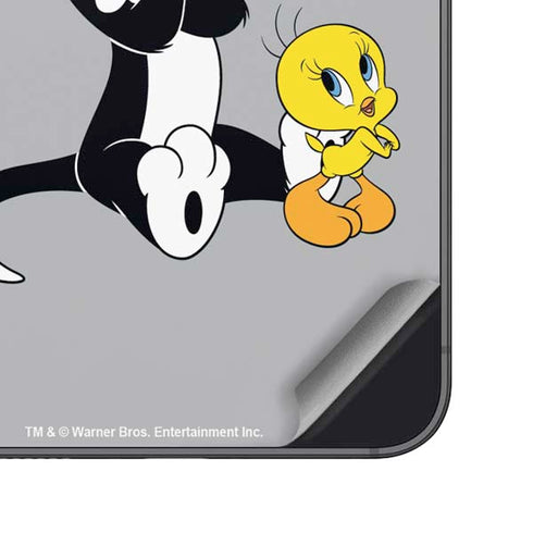 Looney Tunes Sylvester Tweety Bird Crossed Arms Galaxy S25 Skin