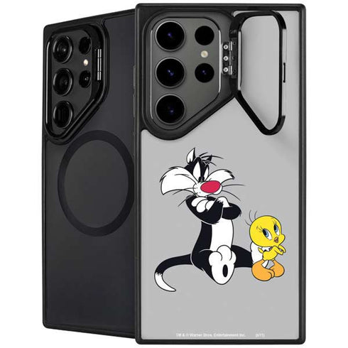 Looney Tunes Sylvester Tweety Bird Crossed Arms Galaxy Cases