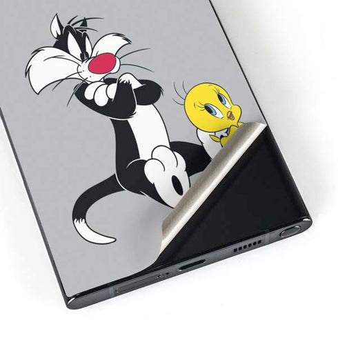 Looney Tunes Sylvester Tweety Bird Crossed Arms Galaxy S25 Ultra Skin