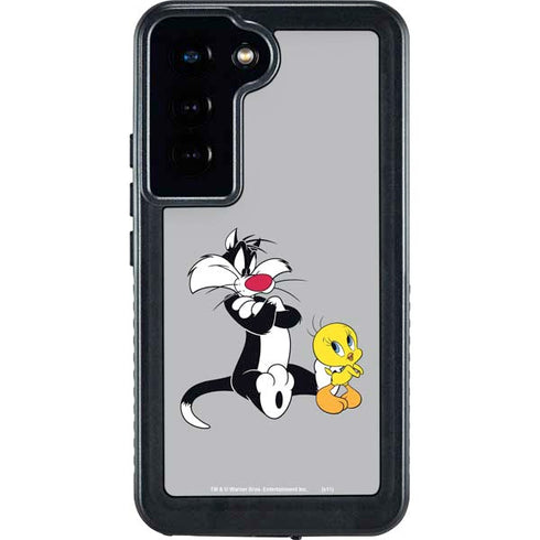 Looney Tunes Sylvester Tweety Bird Crossed Arms Galaxy S24 Waterproof Case