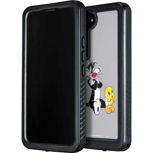 Looney Tunes Sylvester Tweety Bird Crossed Arms Galaxy S24 Waterproof Case
