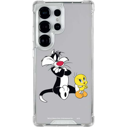 Looney Tunes Sylvester Tweety Bird Crossed Arms Galaxy S26 Ultra Clear Case