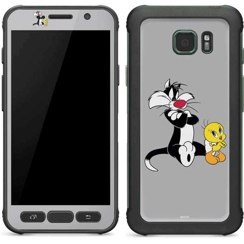 Looney Tunes Sylvester Tweety Bird Crossed Arms Galaxy S7 Active Skin