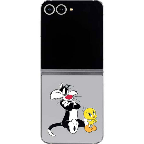 Looney Tunes Sylvester Tweety Bird Crossed Arms Galaxy Z Flip6 Skin