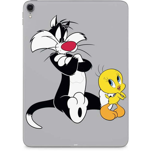 Looney Tunes Sylvester Tweety Bird Crossed Arms Apple iPad Pro Skin