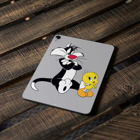 Looney Tunes Sylvester Tweety Bird Crossed Arms Apple iPad Pro Skin