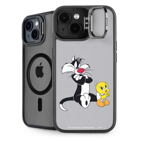 Looney Tunes Sylvester Tweety Bird Crossed Arms iPhone 15 Plus Kickstand Case