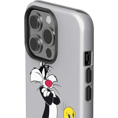 Looney Tunes Sylvester Tweety Bird Crossed Arms iPhone 15 Pro Impact Case