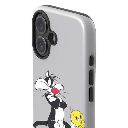 Looney Tunes Sylvester Tweety Bird Crossed Arms iPhone 16 Impact Case
