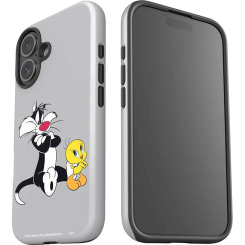 Looney Tunes Sylvester Tweety Bird Crossed Arms iPhone 16 Impact Case