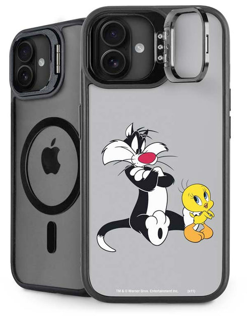Looney Tunes Sylvester Tweety Bird Crossed Arms iPhone 16 Kickstand Case