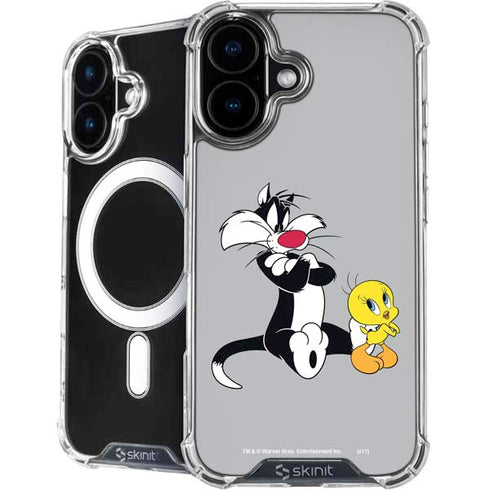 Looney Tunes Sylvester Tweety Bird Crossed Arms iPhone 16 MagSafe Case