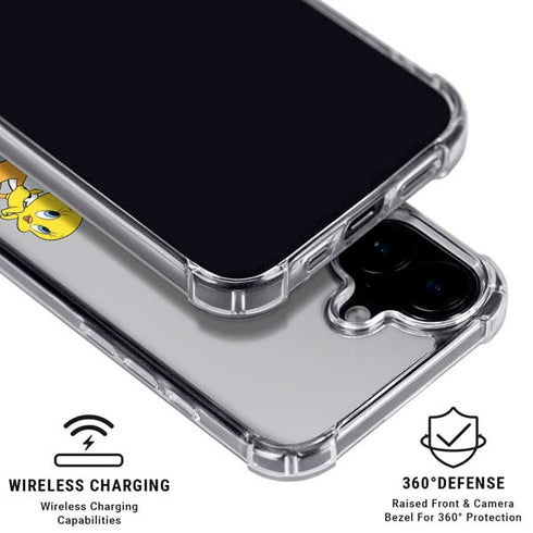 Looney Tunes Sylvester Tweety Bird Crossed Arms iPhone 16 MagSafe Case
