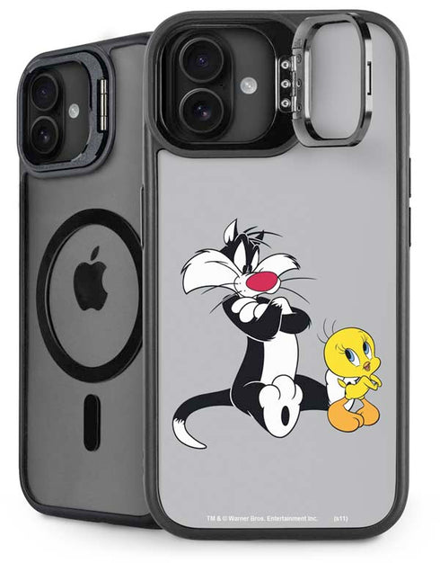Looney Tunes Sylvester Tweety Bird Crossed Arms iPhone 16 Plus Kickstand Case