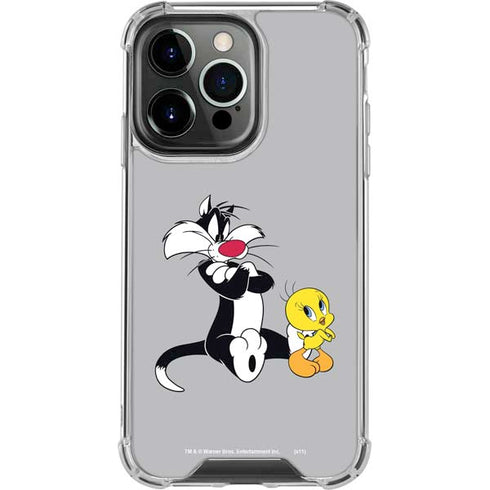 Looney Tunes Sylvester Tweety Bird Crossed Arms iPhone 16 Pro Max Clear Case