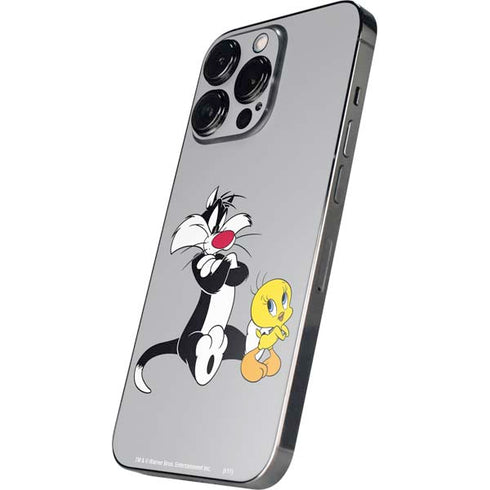Looney Tunes Sylvester Tweety Bird Crossed Arms iPhone 16 Pro Skin