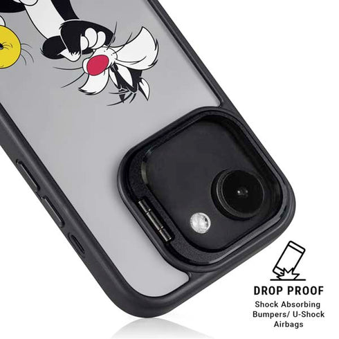 Looney Tunes Sylvester Tweety Bird Crossed Arms iPhone 16e Kickstand Case