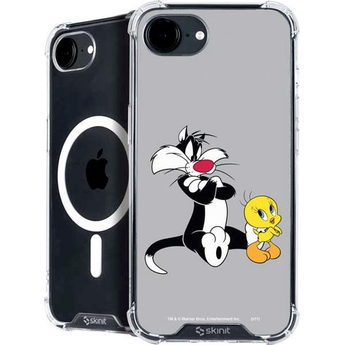 Looney Tunes Sylvester Tweety Bird Crossed Arms iPhone 16e MagSafe Case