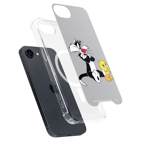 Looney Tunes Sylvester Tweety Bird Crossed Arms iPhone 16e MagSafe Case